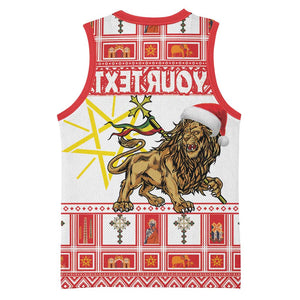 Personalized Ethiopia Melikam Gena Basketball Jersey Merry Christmas Lion of Judah - African Pride