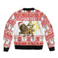 Personalized Ethiopia Melikam Gena Bomber Jacket Merry Christmas Lion of Judah