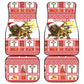 Personalized Ethiopia Melikam Gena Car Mats Merry Christmas Lion of Judah
