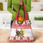 Personalized Ethiopia Melikam Gena Grocery Bag Merry Christmas Lion of Judah