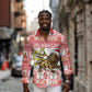 Personalized Ethiopia Melikam Gena Long Sleeve Button Shirt Merry Christmas Lion of Judah