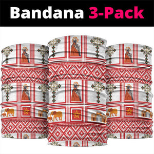 Personalized Ethiopia Melikam Gena Neck Gaiter Merry Christmas Lion of Judah LT18