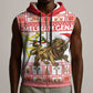 Personalized Ethiopia Melikam Gena Sleeveless Zip Hoodie Merry Christmas Lion of Judah - African Pride