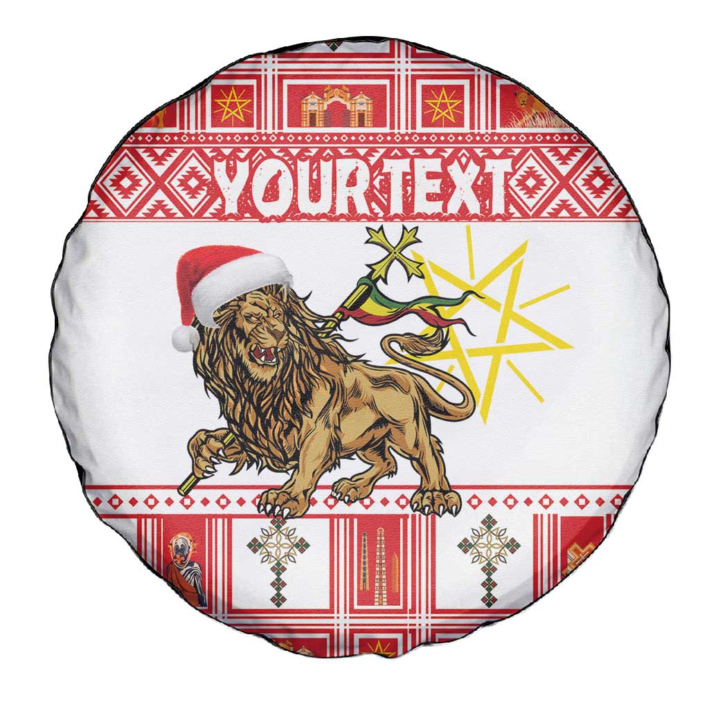 Personalized Ethiopia Melikam Gena Spare Tire Cover Merry Christmas Lion of Judah