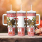 Personalized Ethiopia Melikam Gena Tumbler With Handle Merry Christmas Lion of Judah