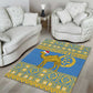 Personalized Eritrea Emblem Area Rug Ruhus Beal Lidet - Kente Pattern