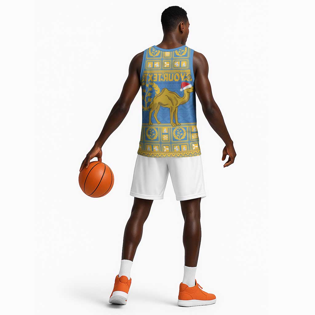Personalized Eritrea Emblem Basketball Jersey Ruhus Beal Lidet - Kente Pattern - African Pride