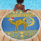 Personalized Eritrea Emblem Beach Blanket Ruhus Beal Lidet - Kente Pattern