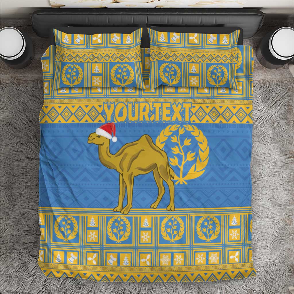 Personalized Eritrea Emblem Bedding Set Ruhus Beal Lidet - Kente Pattern