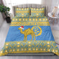 Personalized Eritrea Emblem Bedding Set Ruhus Beal Lidet - Kente Pattern
