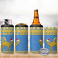 Personalized Eritrea Emblem 4 in 1 Can Cooler Tumbler Ruhus Beal Lidet - Kente Pattern