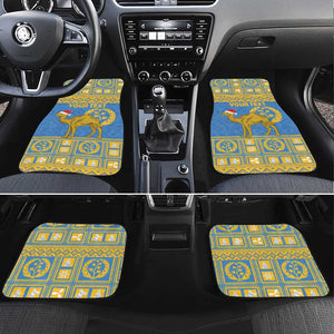 Personalized Eritrea Emblem Car Mats Ruhus Beal Lidet - Kente Pattern