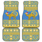 Personalized Eritrea Emblem Car Mats Ruhus Beal Lidet - Kente Pattern
