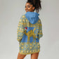 Personalized Eritrea Emblem Hoodie Dress Ruhus Beal Lidet - Kente Pattern
