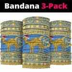 Eritrea Emblem Neck Gaiter Ruhus Beal Lidet - Kente Pattern - African Pride