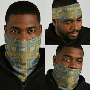 Personalized Eritrea Emblem Neck Gaiter Ruhus Beal Lidet - Kente Pattern LT18