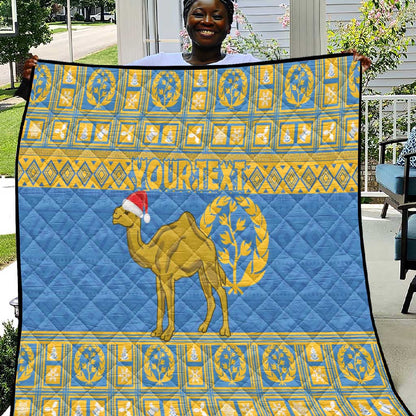Personalized Eritrea Emblem Quilt Ruhus Beal Lidet - Kente Pattern