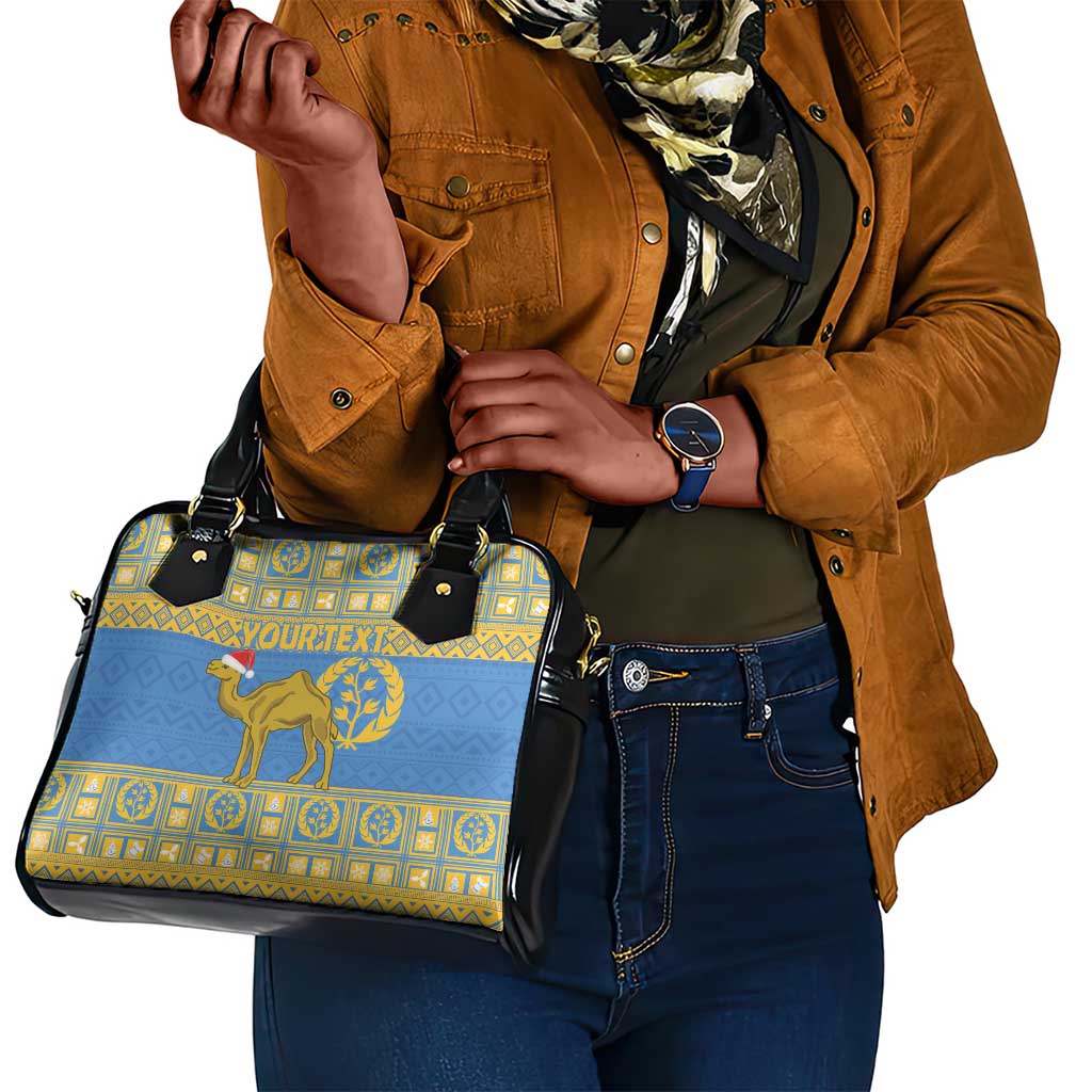 Personalized Eritrea Emblem Shoulder Handbag Ruhus Beal Lidet - Kente Pattern
