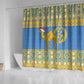 Personalized Eritrea Emblem Shower Curtain Ruhus Beal Lidet - Kente Pattern