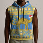Personalized Eritrea Emblem Sleeveless Zip Hoodie Ruhus Beal Lidet - Kente Pattern - African Pride