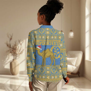 Personalized Eritrea Emblem Women Casual Shirt Ruhus Beal Lidet - Kente Pattern LT18