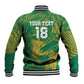 Cricket South Africa Custom Baseball Jacket Green Version Proteas - African Pride