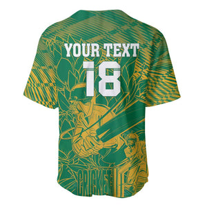 Cricket South Africa Custom Baseball Jersey Green Version Proteas - African Pride
