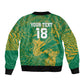 Cricket South Africa Custom Bomber Jacket Green Version Proteas - African Pride