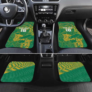 Cricket South Africa Custom Car Mats Green Version Proteas - African Pride