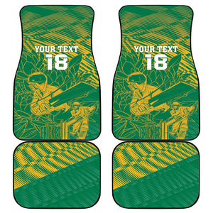 Cricket South Africa Custom Car Mats Green Version Proteas - African Pride