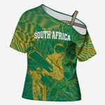 Cricket South Africa Custom Cross Shoulder Shirt Green Version Proteas