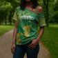 Cricket South Africa Custom Cross Shoulder Shirt Green Version Proteas