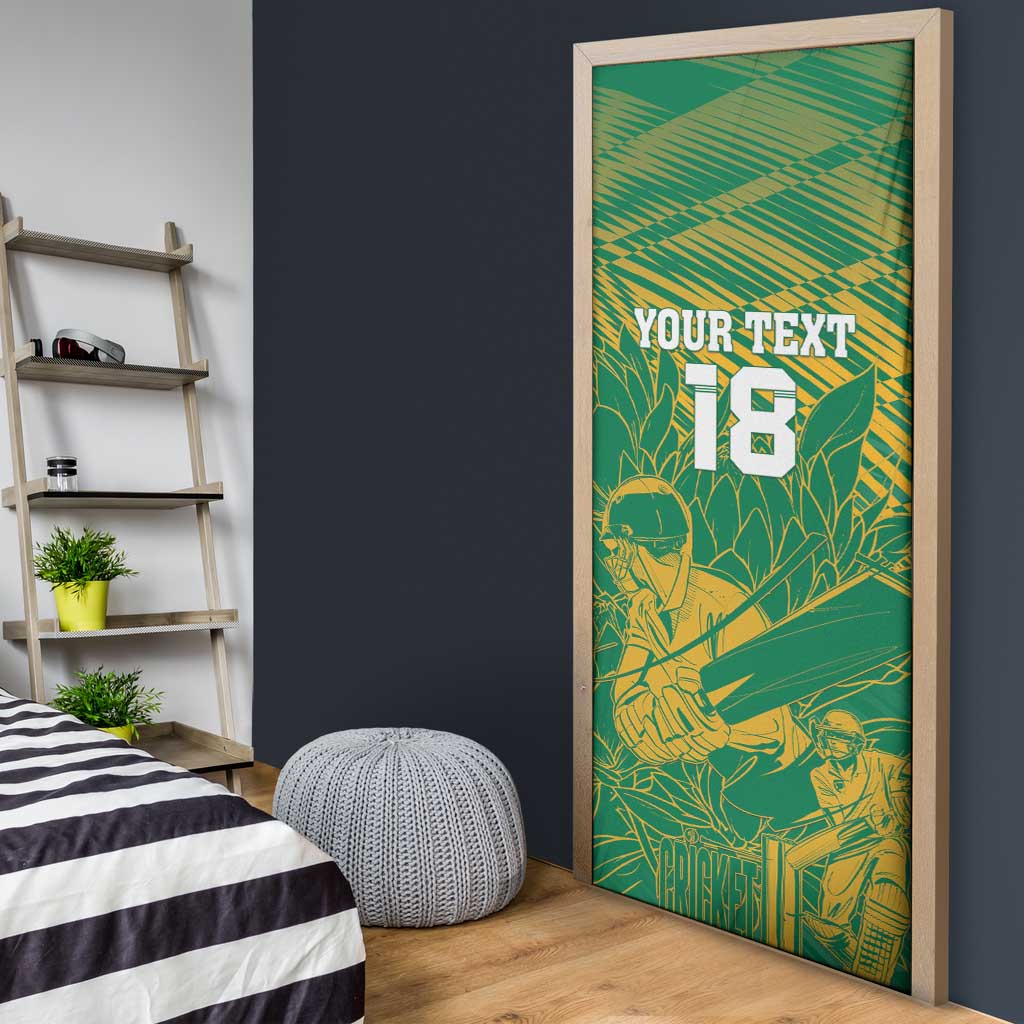 Cricket South Africa Custom Door Cover Green Version Proteas