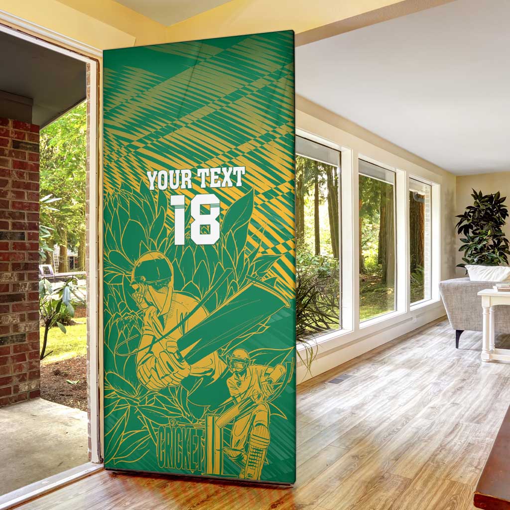 Cricket South Africa Custom Door Cover Green Version Proteas