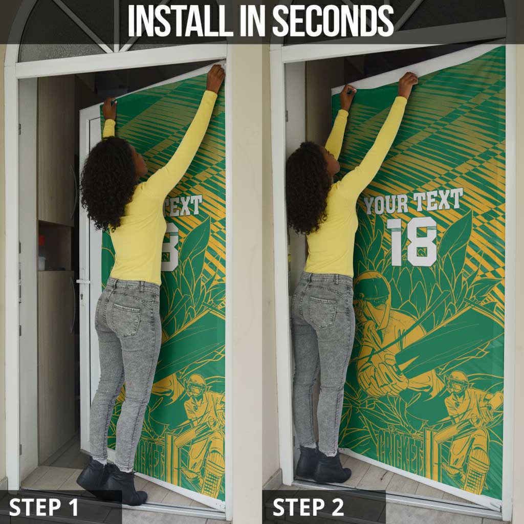 Cricket South Africa Custom Door Cover Green Version Proteas
