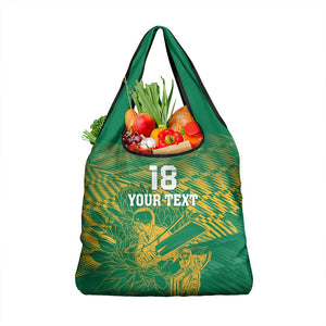 Cricket South Africa Custom Grocery Bag Green Version Proteas - African Pride