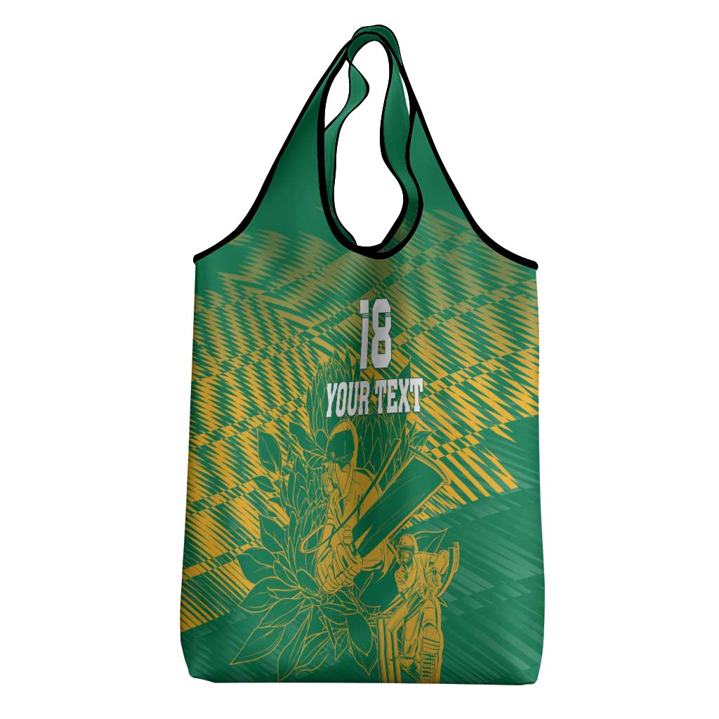 Cricket South Africa Custom Grocery Bag Green Version Proteas - African Pride