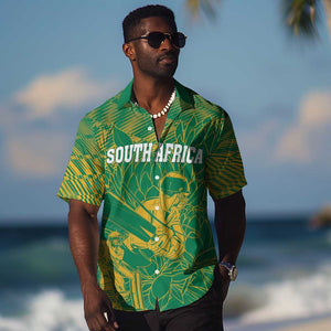 Cricket South Africa Custom Hawaiian Shirt Green Version Proteas - African Pride