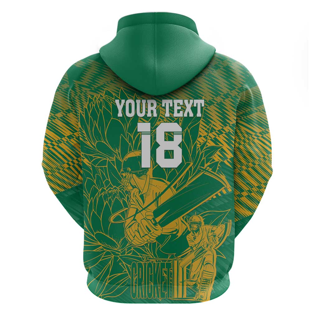 Cricket South Africa Custom Hoodie Green Version Proteas - African Pride