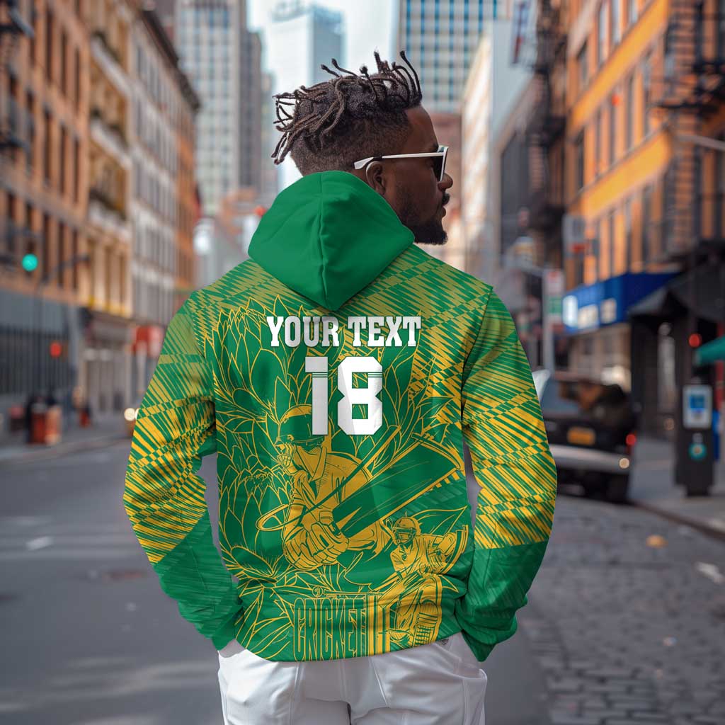 Cricket South Africa Custom Hoodie Green Version Proteas - African Pride