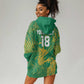 Cricket South Africa Custom Hoodie Dress Green Version Proteas - African Pride