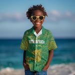 Cricket South Africa Custom Kid Hawaiian Shirt Green Version Proteas - African Pride