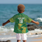 Cricket South Africa Custom Kid Hawaiian Shirt Green Version Proteas - African Pride