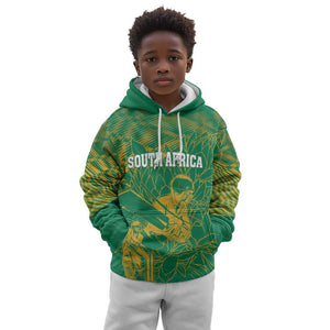 Cricket South Africa Custom Kid Hoodie Green Version Proteas - African Pride
