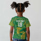 Cricket South Africa Custom Kid T shirt Green Version Proteas - African Pride