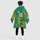 Cricket South Africa Custom Kid Wearable Blanket Hoodie Green Version Proteas - African Pride