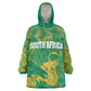Cricket South Africa Custom Kid Wearable Blanket Hoodie Green Version Proteas - African Pride