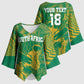 Cricket South Africa Custom Kimono Sleeve Blouse Green Version Proteas