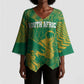 Cricket South Africa Custom Kimono Sleeve Blouse Green Version Proteas