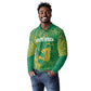 Cricket South Africa Custom Long Sleeve Polo Shirt Green Version Proteas - African Pride
